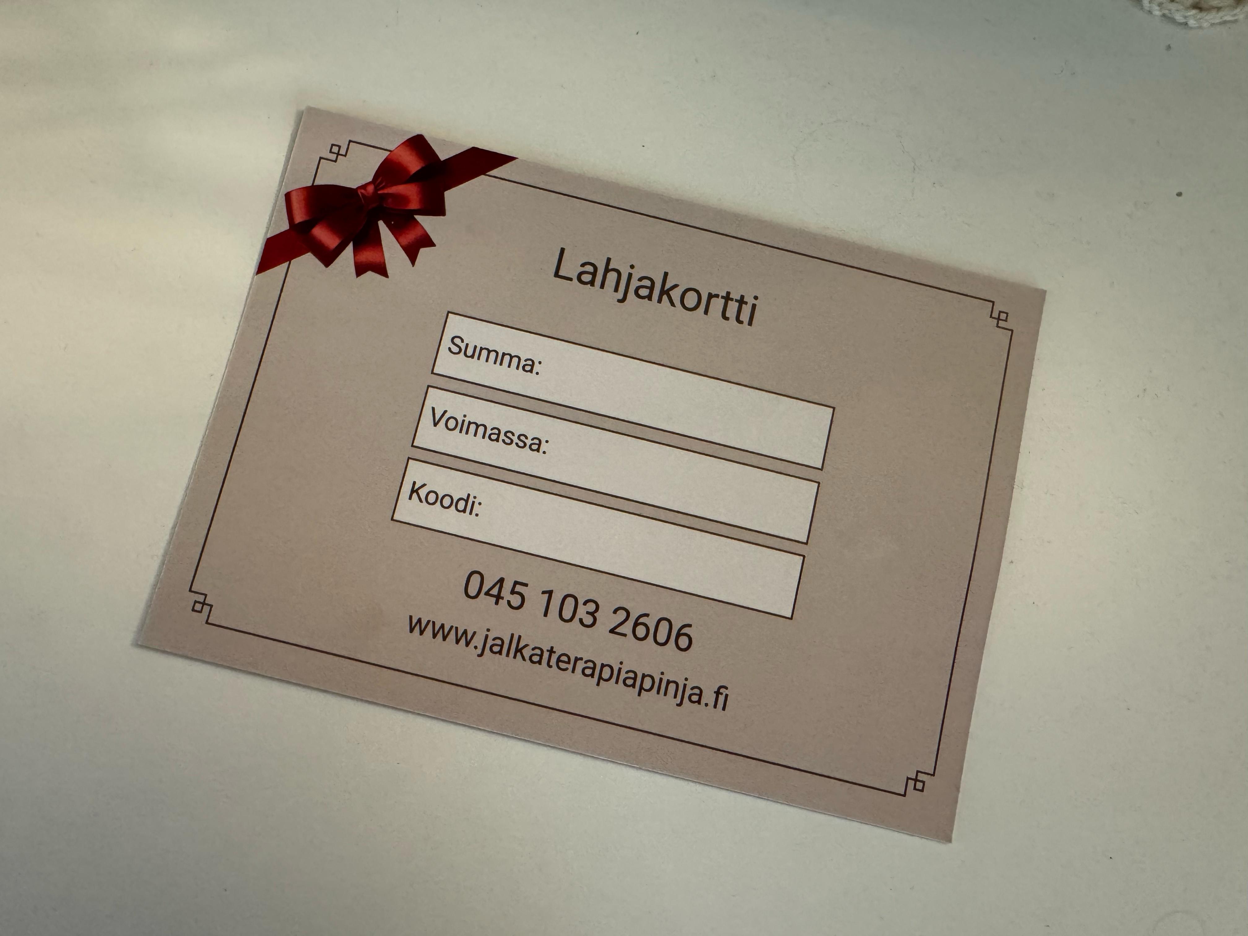 Lahjakortti